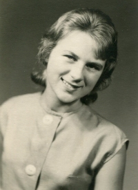 Sixteen-year-old  Ilona Zimová, 1965