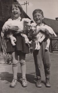 With brother Pavel, 1960