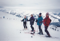 Vojtěch Petr skiing in the mountains with your loved ones