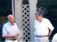 Vladimír Popelka and Executive Director Royce Saltzman after a lecture at the School of Music, Eugene (USA), 2006