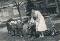 Mother Jana, married for the second time Ptáčníková, Zlín, 1958