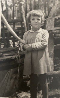 Věra Beránková as a child