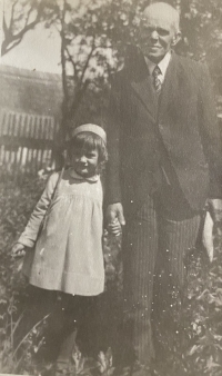 Věra Beránková with grandfather