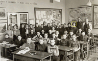 Věra Beránková in fifth grade, 1950