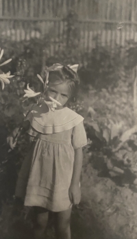 Věra Beránková as a child