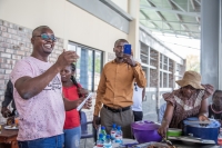 Joas at a meeting of Namibian children in northern Namibia in the town Ondangwa in 2021