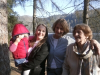 Four generations - Magdalena Westman with her mother, daughter and granddaughter, 2015	