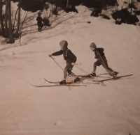 Her brothers František and Bohuslav, Kunvald 1944