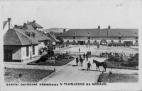 Stud farm in Tlumačov. Josef Váňa, a pupil of the witness, a Czech jockey and trainer who has won Velká pardubická steeplechase eight times started his career as a breeder and horse groom there.


