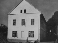 The old school in Újezd near Vizovice where the witness started to teach in 1953, 1953