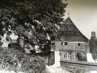 Dlaska's farm, the first independent residence of Hana and Karel Hajn, 1971