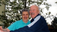 Marta Orolinová’s parents Jiří and Hana Pardubas, 1990s