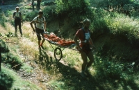 Mountain Rescue service in Jizerské hory - training