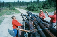 Mountain Rescue service in Jizerské hory – bulding signposts