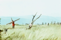 Mountain Rescue service in Jizerské hory - construction of winter pole markings