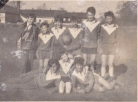 Football player, Dolní Lutyně, farm, playground, 1965