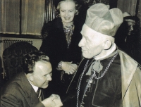 Meeting with Cardinal Beran
