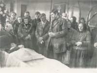 Funeral of teacher Šubrt, 1984, Temesvár