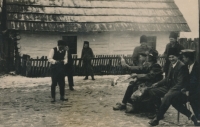 Parish fair in Rovensko, the so-called road crossing, ca. 1950s