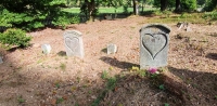 Tombstones of the Zwikirsch family at the church in Pstrążna in 2022