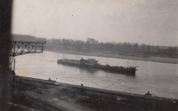 A ship on the Danube, 1951