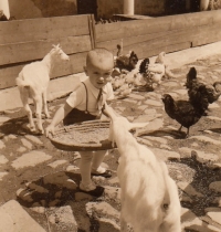 Jaroslav Spurný at the family farm in Senica na Hané