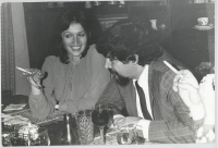 Eliška Krausová and her husband Ignacio Chaves together for the first time in Prague, January 1983