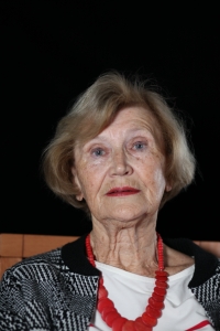 Jiřina Liebermannová during filming for Memory of Nations, September 2021, Horní Bečva