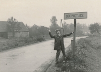 In his native village, 15 December 1975