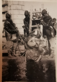 Jaroslav Vávra as a diver