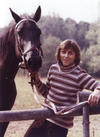 Relaxing near Jaroměř, 1970s