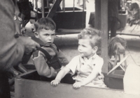 Jiri Löwy as a little boy after a haircut (the one with dimples in his cheeks)