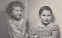 Jiří Löwy with his four years older sister Věra in 1959