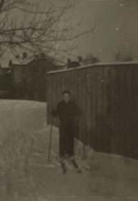 Miroslav Luňák skiing, Plzeň-Karlov the 50s