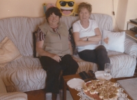 With sister Anna, circa 2010