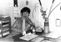 Hana Ženíšková in her translation office in Škoda