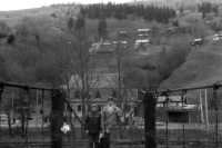 Liubomyr with his brother Levko. Kosiv, 1986