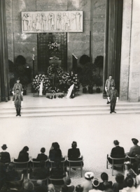 Witness’s father Prokop Stanislav's memorial service