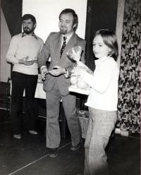 Leoš Mlčák (centre) at the St Nicholas Party, Regional Heritage Care Centre in Ostrava, 1976