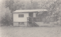 Cottage in Těchoděly, where Vladimír Kulhánek lived with his parents after moving out of their Pilsen flat