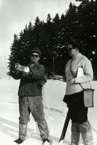 Výzkumný ústav vodohospodářský, práce v zimě, 1970