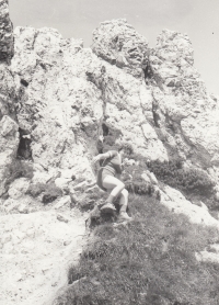 Medarda Pustajová at Velká Fatra (the 1970s)