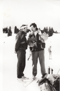 Aleš Suk on the right at the Junior Championships in France, 1990