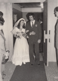 Wedding with Vlasta in Turnov in 1976