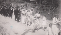 The funeral of the Ošker family, 1945