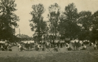 Public exercise of Sokol in Kylešovice in 1948