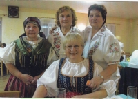 Jaroslava Svobodová (first from the left) with other members of the Baráčník association, 2022