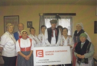 Jaroslava Svobodová (first from the right) with other members of the Baráčník association