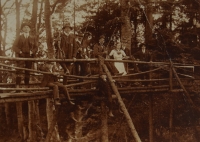 In Žampach near the water reservoir, 1930s