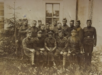 Father Václav Kalousek serving in the military with the dragoons, Čáslav, circa 1922